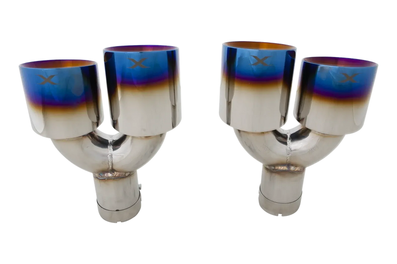 XForce ESMQB4TIPS-XPX Quad 4 Inch Tip (Golf R MK7 - MK7.5)