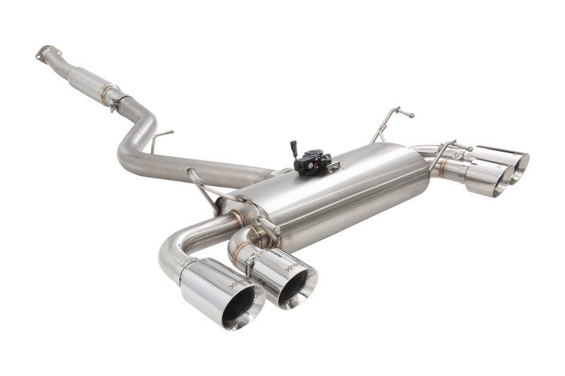 XForce 3in Cat Back System with Quad Tip Outlet - 304 Stainless Steel (WRX Hatch 11-14/STI Hatch 08-14)