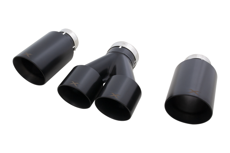 XForce Estcgtipsbk Matte Black Exhaust Tip Set