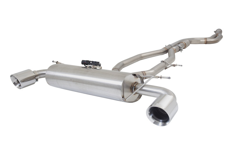 XForce Twin 2.5in Catback Varex Exhaust System - 304 Stainless Steel (GR Supra 19+) — fits Toyota Supra