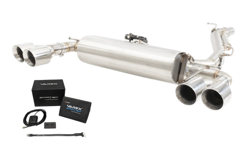 XForce Varex Valved Cat Back Exhaust System with SmartBox (Golf R MK8 20+) — fits Volkswagen Golf R