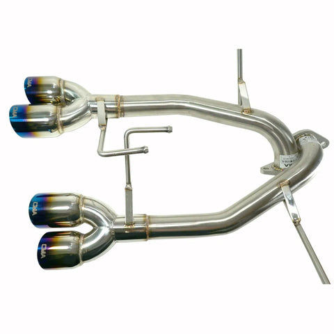 CMA Muffler Delete Axle-Back - 3 inch Double-Wall Neo Tips (WRX/STi 2015+) — fits Subaru STI