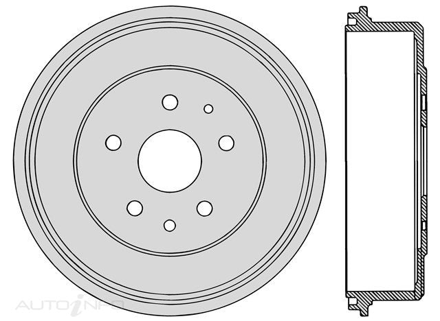 Protex Brake Drum Front Rear Toyota Hiace Hilux 72-On97 - DRUM1732