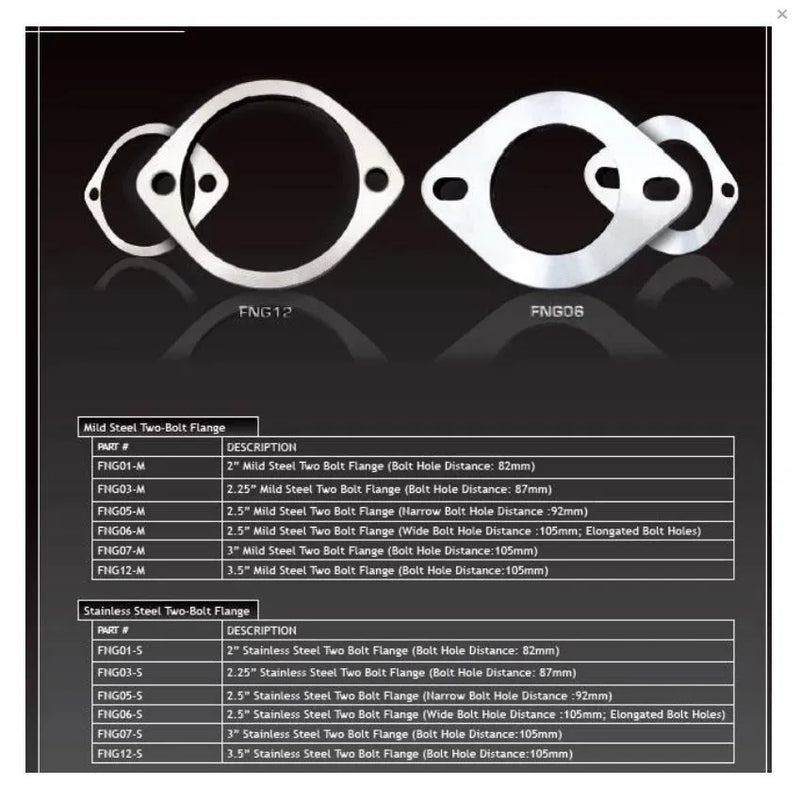 XForce 3"/2 Bolt Laser Cut Flange