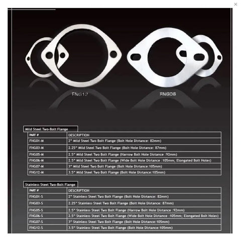 XForce 3"/2 Bolt Laser Cut Flange