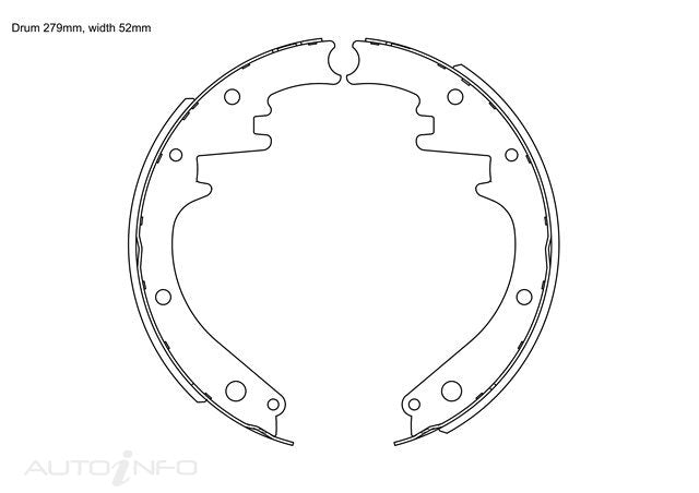 BNT Brake Shoes Rear Chevrolet 51-On73 - USA228