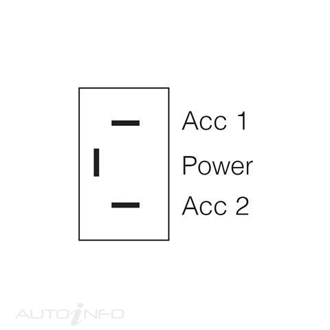 Narva Switch Met Toggle On/off/on - 60061BL
