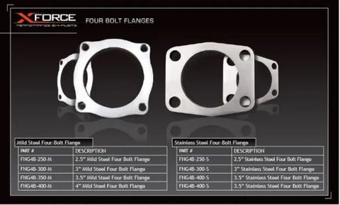 XForce 3"/4 Bolt Laser Cut Flange