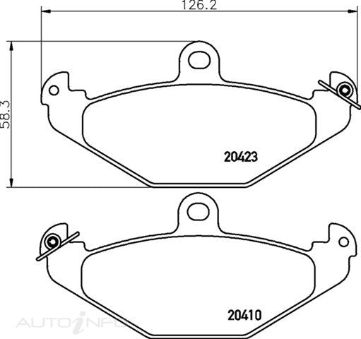 C-Plus Brake Pads Rear Renault Lag Esp - MDB1445
