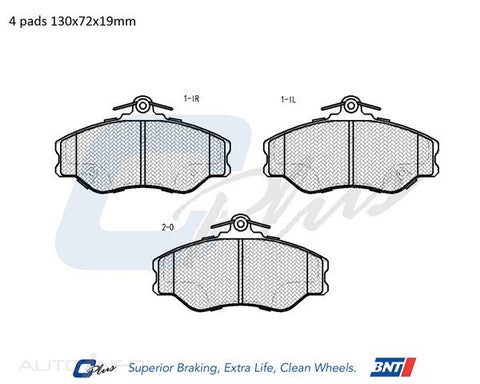 C-Plus Brake Pads Front Hyundai H100 Van - DB1486CP