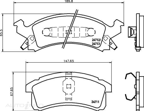 C-Plus Brake Pads Front Toyota Cavalier - MDB1772