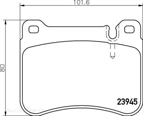 C-Plus Brake Pads Front VW C Slk Class - MDB2775