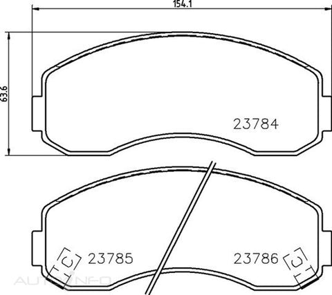 C-Plus Brake Pads Front Kia HI Topic 2.7 - MDB1915