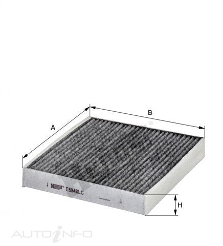 Hengst Cabin Filter Jaguar XF 08-On19 - E5948LC