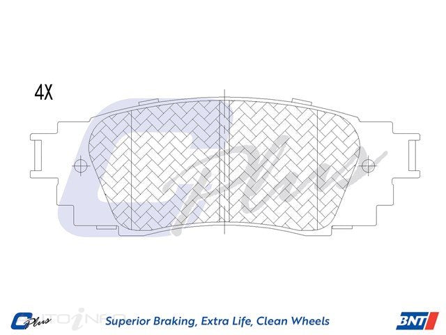 C-Plus Brake Pads Rear Toyota RAV4 Cam - DB2469CP