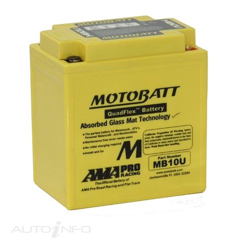 Motobatt Battery Motobatt 12V CCA175 - MB10U