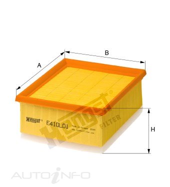 Hengst Air Filter Citroen Peugeot - E410L01