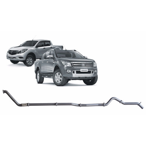 Redback Extreme Duty Exhaust 3in Turbo Back (No Cat & No