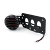 Harley Custom Generic Bobber Vintage Retro Side Axle License Plate Grille Tail Light