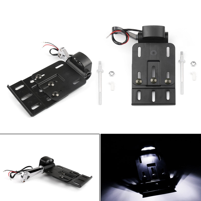 Harley Sportster 1200 XL1200L 06-11 Generic LED Light Side Mount License Plate