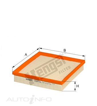 Hengst Air Filter Bmw 1 2 3 4 Series 10-On - E1079L