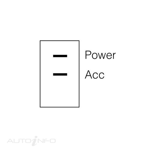 Narva Switch Rocker Micro Off/on - 62060BL