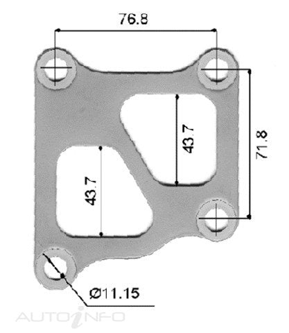 Permaseal Gasket Turbo IN Mitsubishi EVO4-8 96-On04 - TUR031