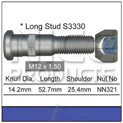 Nice Wheel Stud & Nut Toyota Hilux Land Cruiser - NS333