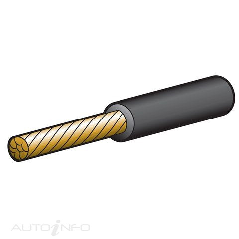 Narva Cable Single 6MM 47AMP 30M BL - 5816-30BK