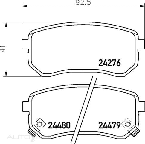 C-Plus Brake Pads Rear Kia Picanto 04-On - MDB2799