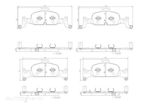 Brembo Brake Pads Front Audi 1LC 1LE 1LF - P85164N