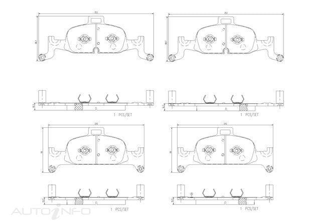 Brembo Brake Pads Front Audi 1LC 1LE 1LF - P85164N