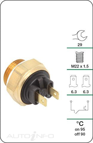 Tridon Thermostat Fan Switch - TFS102