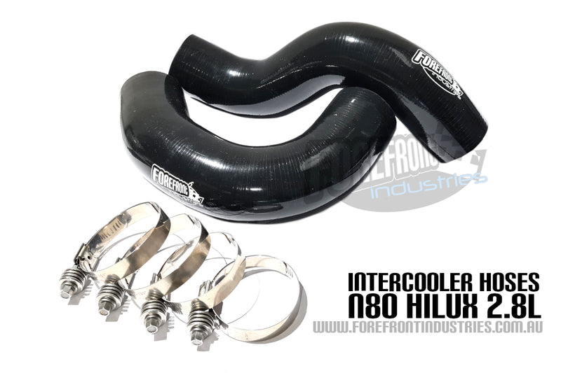 Forefront Industries Intercooler Hoses (Hilux N80 2.8L 15-20) — fits Toyota Hilux An120 An130 Series