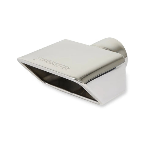 Flowmaster Exhaust Tip Exhaust Tip - 3.0 x 5.5 Polished Angle Rolled Edge Fits 2.5 in. Tubing