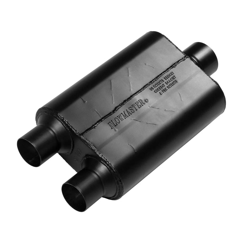 Flowmaster 40 Series Chambered Muffler 40 Series - 2.50 Dual In / 3.00 Center Out - Aggressive Sound