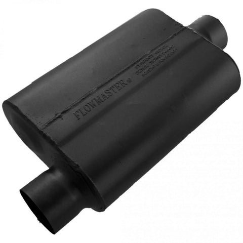 Flowmaster 40 Series Chambered Muffler 40 Series - 3.00 Offset In / 3.00 Center Out - Aggressive Sound — fits Ford...