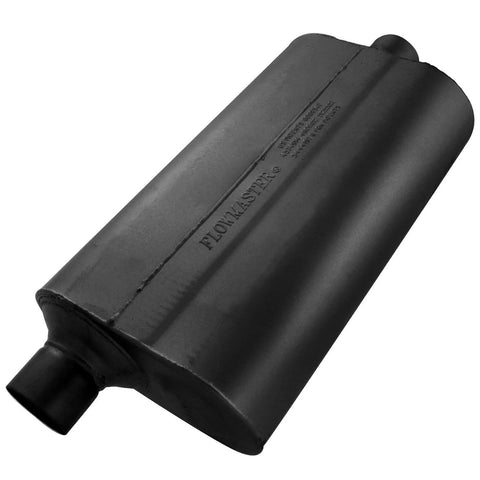 Flowmaster Super 50 Series Chambered Muffler Super 50 - 2.50 Offset In / 2.50 Center Out - Mild Sound — fits Nissan...