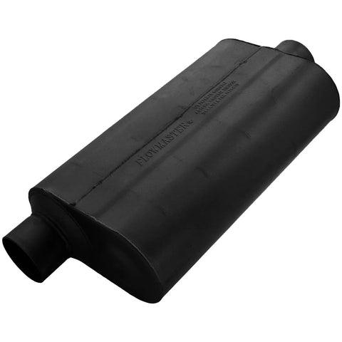 Flowmaster Super 50 Series Chambered Muffler Super 50 - 3.00 Offset In / 3.00 Center Out - Mild Sound — fits Ford S...