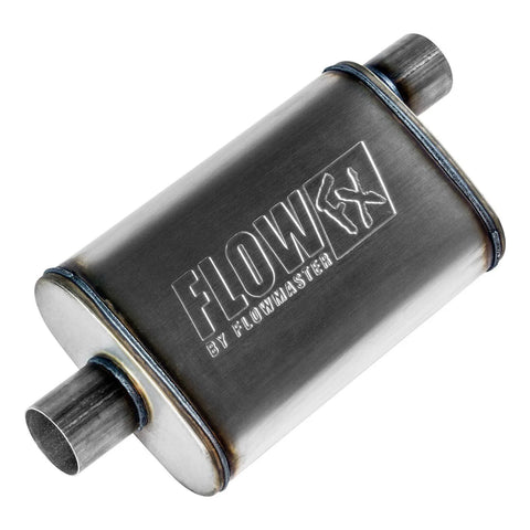 Flowmaster Flow FX Muffler Flow FX Muffler - 2.50 Offset In/ 2.50 Center Out - Moderate Sound - Stainless Steel — f...