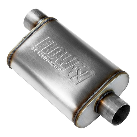 Flowmaster Flow FX Muffler Flow FX Muffler - 3.00 Offset In/ 3.00 Center Out - Moderate Sound - Stainless Steel — f...