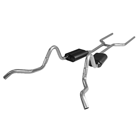 Flowmaster American Thunder Crossmember-Back Exhaust System Fits 1964-1967 GM A-Body with V8 engine, 2.5" Stainless...