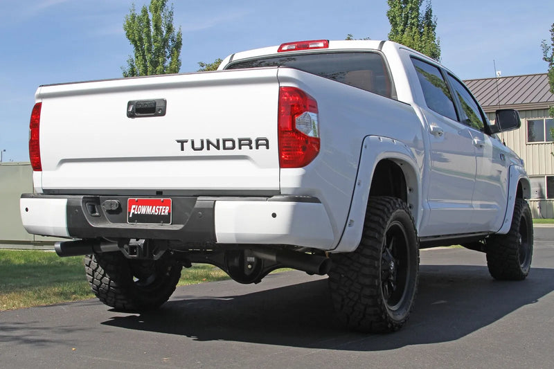 Flowmaster Outlaw Cat-back Exhaust System Fits 2009-2021 Toyota Tundra 4.6L, 4.7L and 5.7L engines. - Aggressive sound