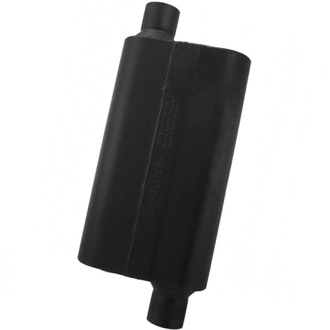 Flowmaster 40 Series Delta Flow Chambered Muffler 40 Delta Flow® Stainless Steel - 2.50 Offset In / 2.50 Offset Out - Aggressive Sound