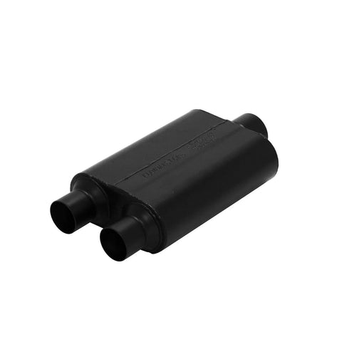 Flowmaster Super 44 Series Chambered Muffler Super 44 Series Stainless Steel - 2.5 IN D / 3.0 OUT Center - Aggressive Sound