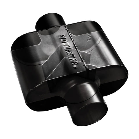 Flowmaster Super 10 Series Chambered Muffler Super 10 Series Stainless Steel - 2.50 Offset In / Dual Out Crossflow...