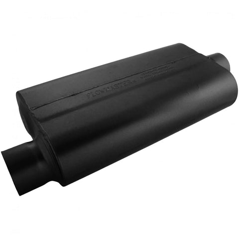 Flowmaster 50 Series Delta Flow Chambered Muffler 50 Delta Flow® Stainless Steel - 3.00 Offset In / 3.00 Center Out...