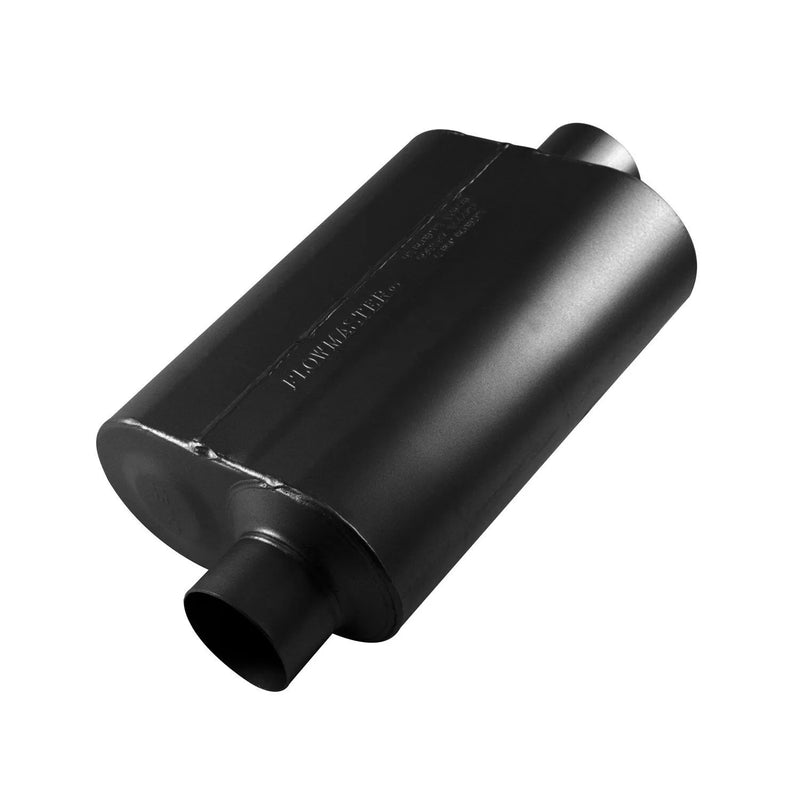 Flowmaster Super 40 Series Chambered Muffler Super 40 Stainless Steel - 3.00 Offset In / 3.00 Center Out - Aggressi...