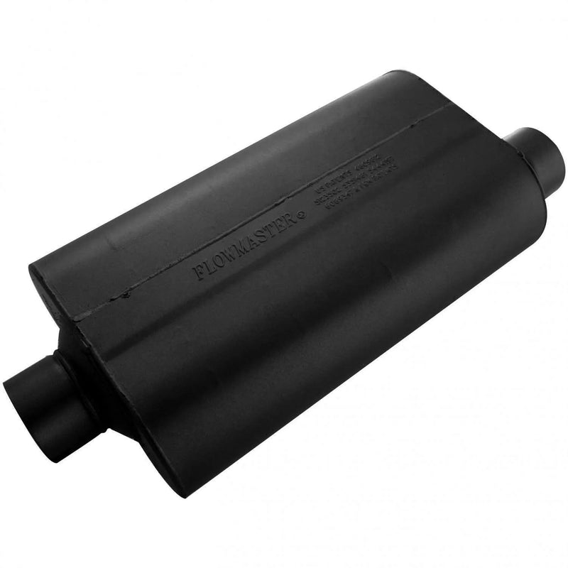 Flowmaster Super 50 Series Chambered Muffler Super 50 Stainless Steel - 3.00 Center In / 3.00 Offset Out - Mild Sou...