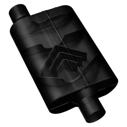 Flowmaster 40 Series Delta Flow Chambered Muffler 40 Delta Flow® - 2.00 Offset In / 2.00 Offset Out - Aggressive Sound